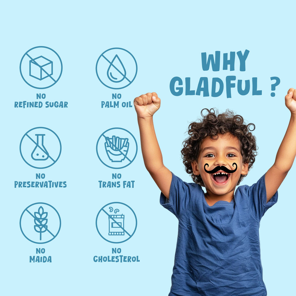 Gladful Choco Pancake Sprouted Millets and Masoor Mix 150 g Combo