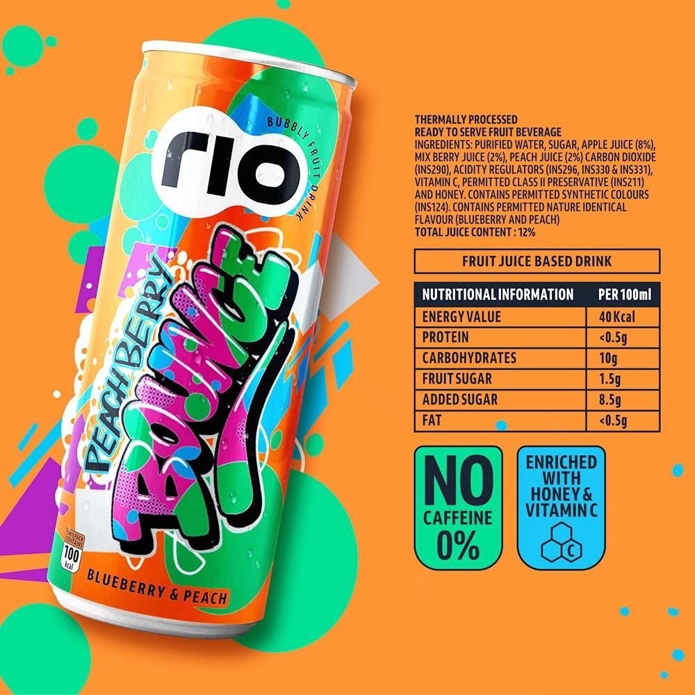 RIO Blueberry and Peach Fruit Juice