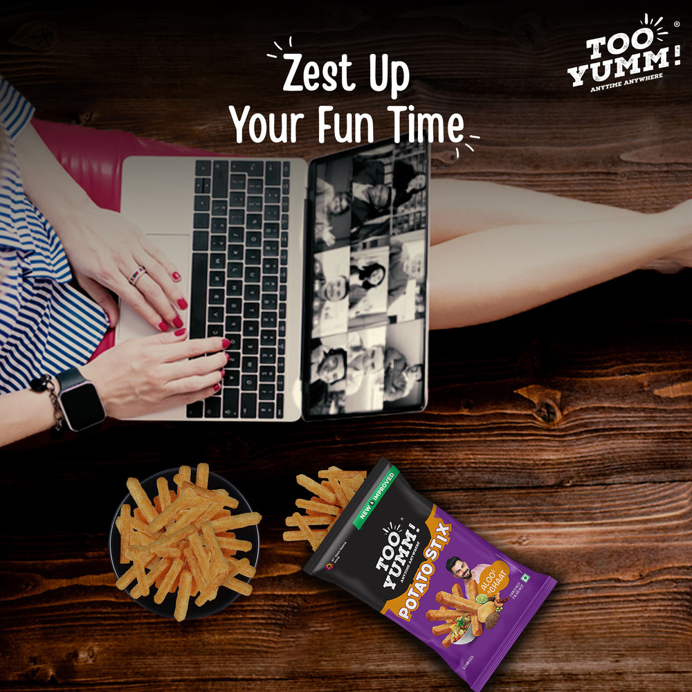 Too Yumm! Aloo Chaat Potato Stix | Munching Snack | On-the-Go Munchies