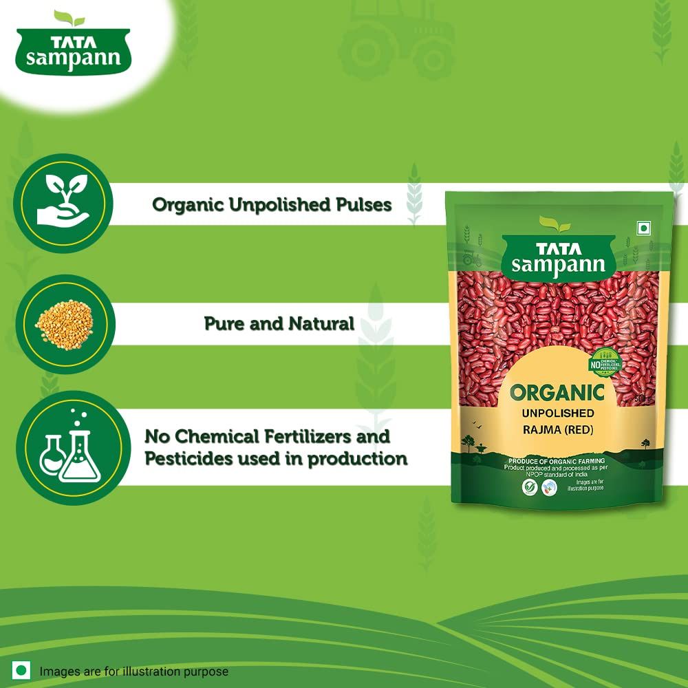 Tata Sampann Organic Rajma Red