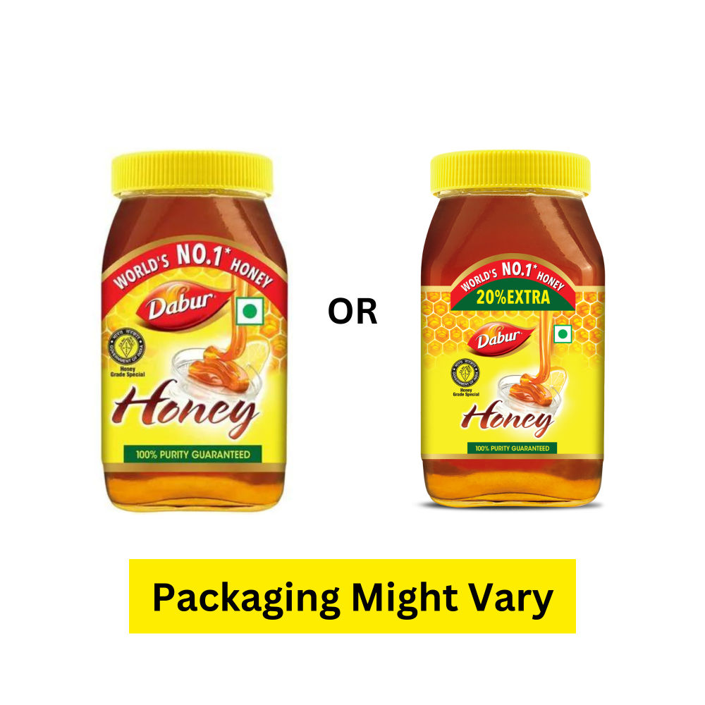 Dabur Honey - 100% Pure, World's No.1 Honey Brand (No Sugar Adulteration)