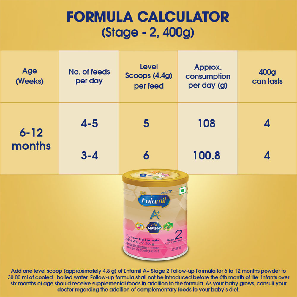 Enfamil A+ Stage 2: Follow Up Formula | 6 to 12 Months