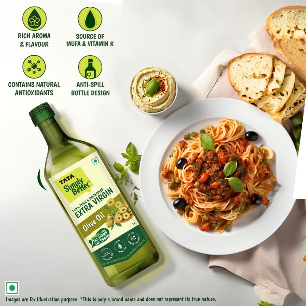 Tata Simply Better Extra Virgin Olive Oil 1 l Combo