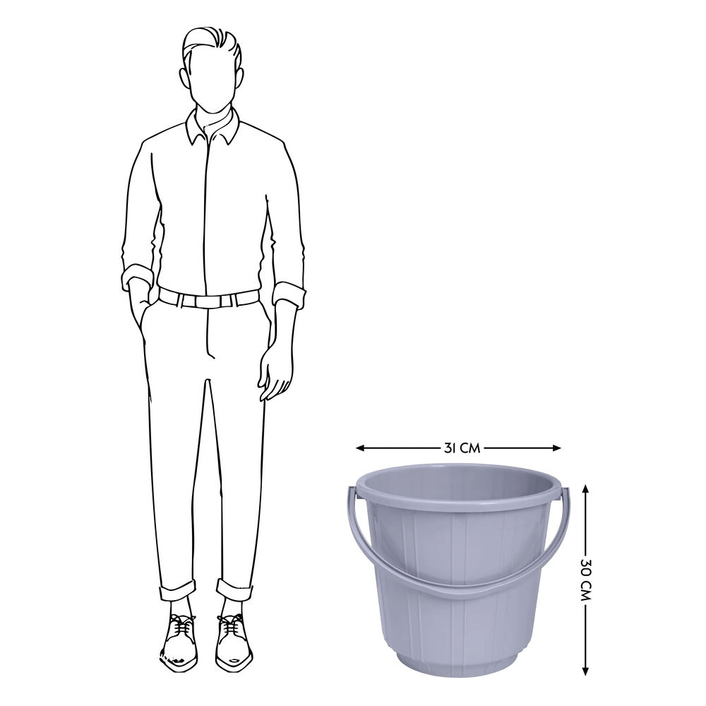 BAY6 Eco Bucket 16 L - Grey