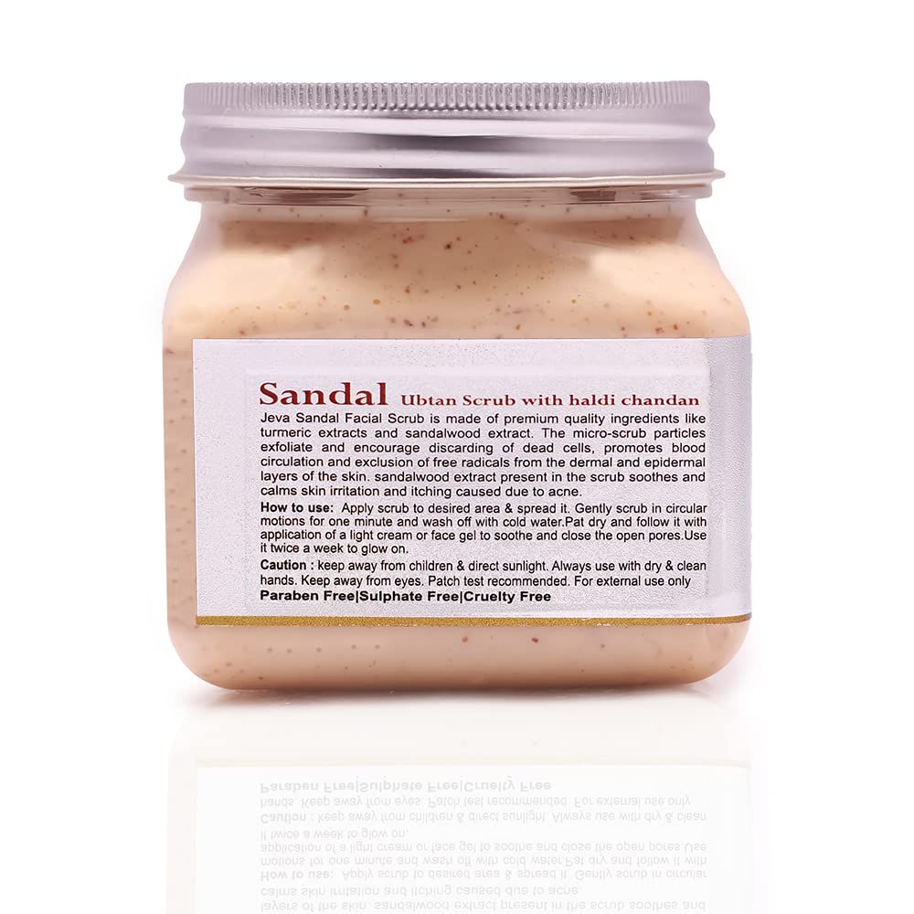 Jeva Sandal Ubtan Scrub With Haldi Chandan