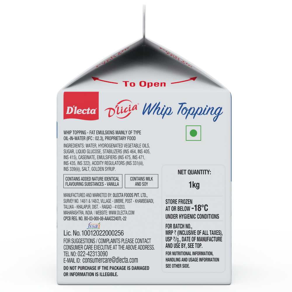 Dlicia Whip Topping Bottle