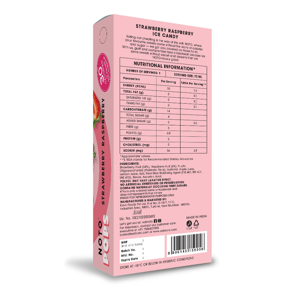 Noto Strawberry Raspberry Pop 70 ml Combo