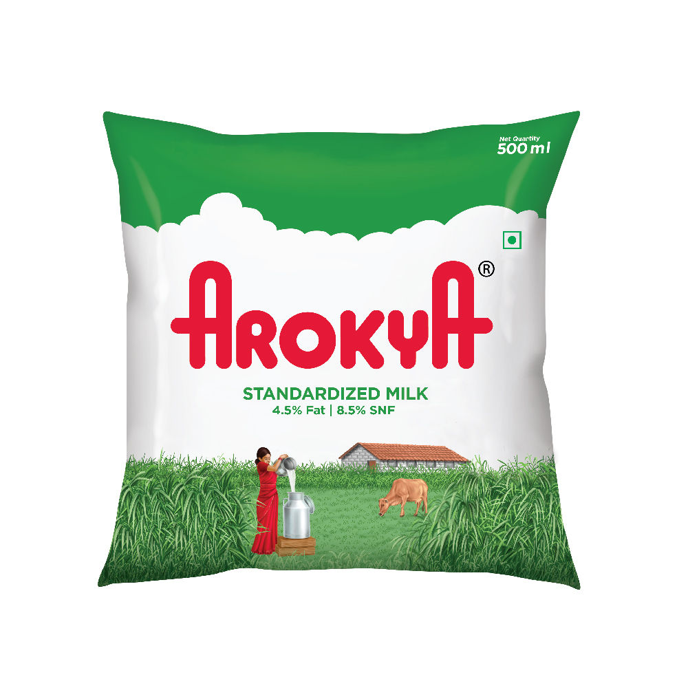 Arokya Standardized Fresh Milk (Pouch)