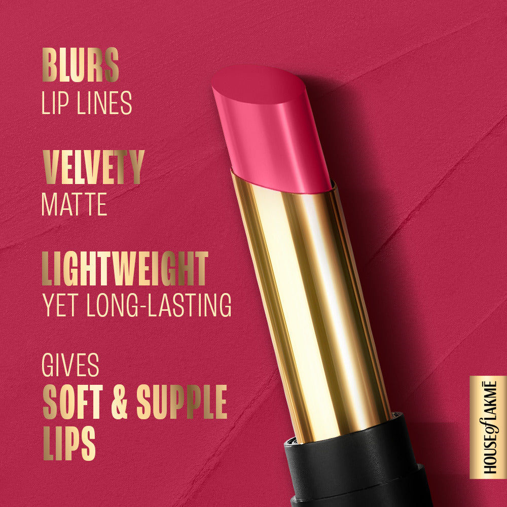 Lakme Absolute Beyond Matte Lip 201 PinkPower