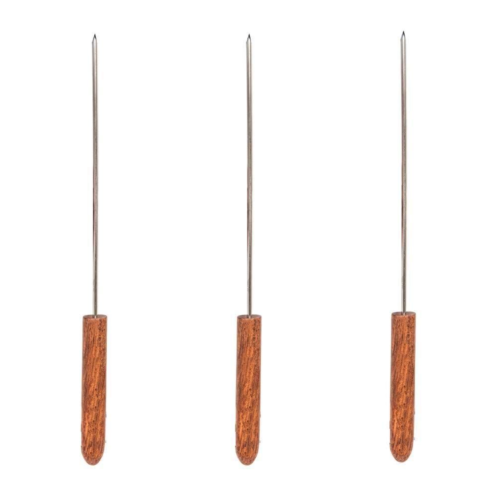 Trustbasket Premium Stainless Steel Skewers (Set Of 3) | Rustproof Bbq Kabab Skewers