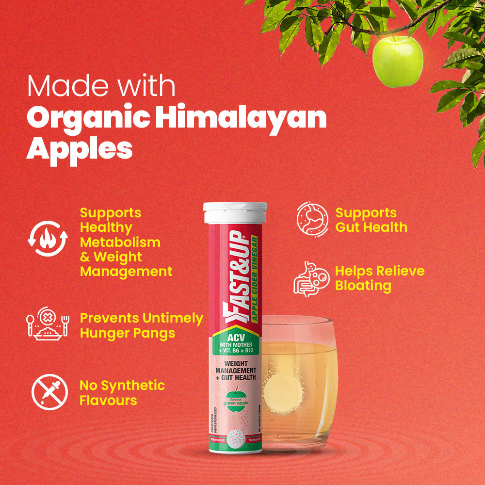 Fast&Up Acv For Weight Loss And Detox - Green Apple