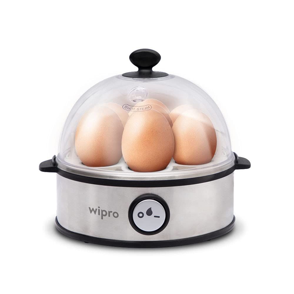 Wipro Vesta Electric Egg Boiler, 360 Watts, 3 Boiling Modes, White