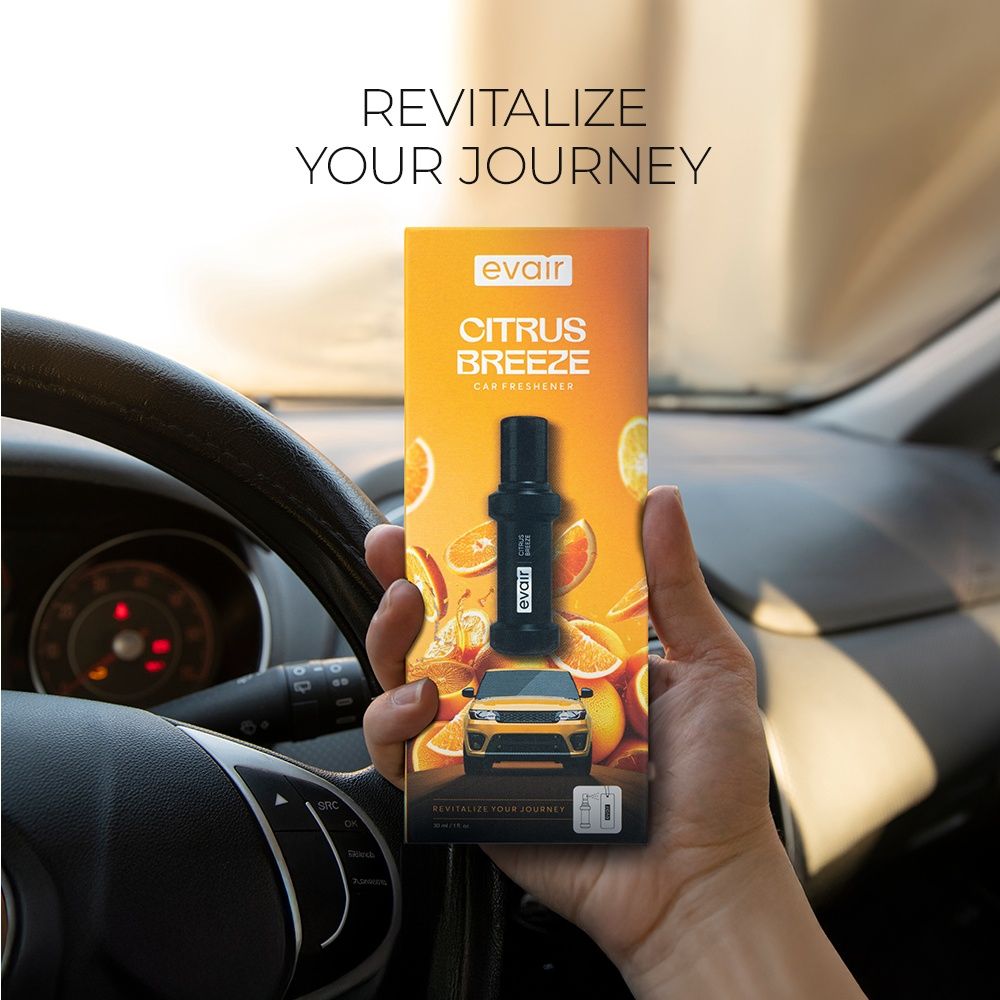 Evair Citrus Breeze Car Air Freshener Perfume Spray