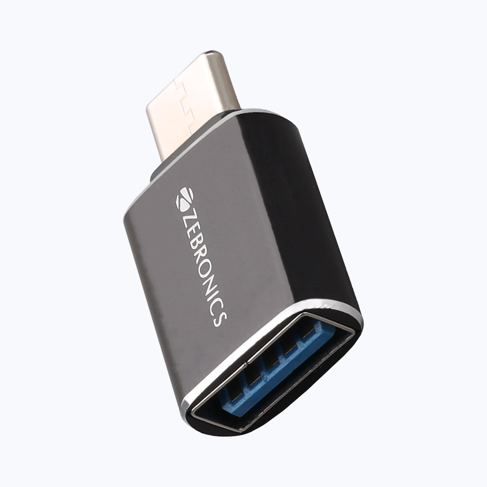 Zebronics ATC1 USB Type A to Type C Converter, USB 3.0, High-Speed Data Transfer, Plug and Play