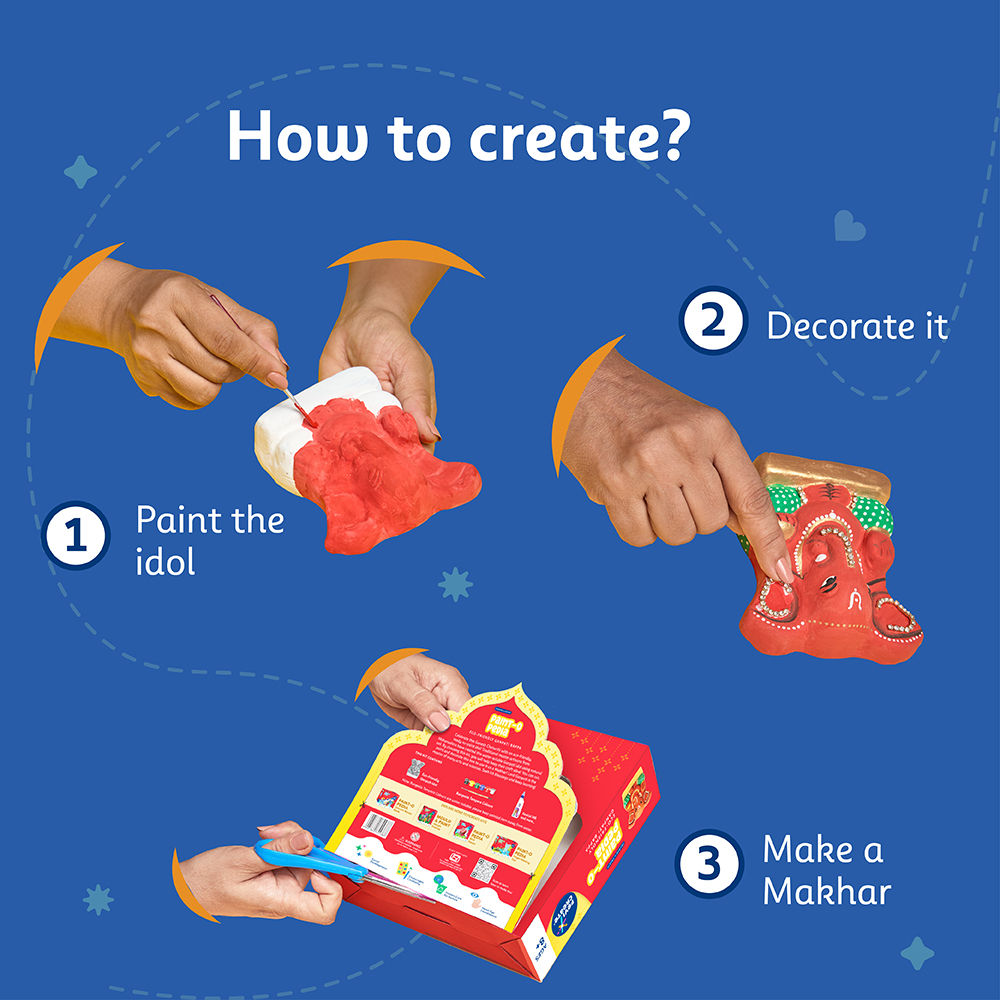 Pidilite Eco Friendly Ganesha Idol DIY Kit