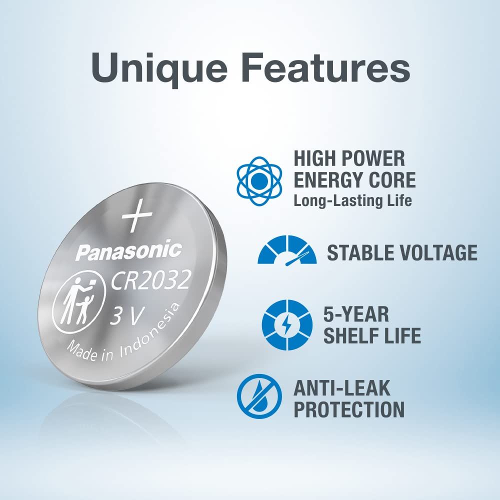 Panasonic Lithium Battery -Cr-2032/5Be