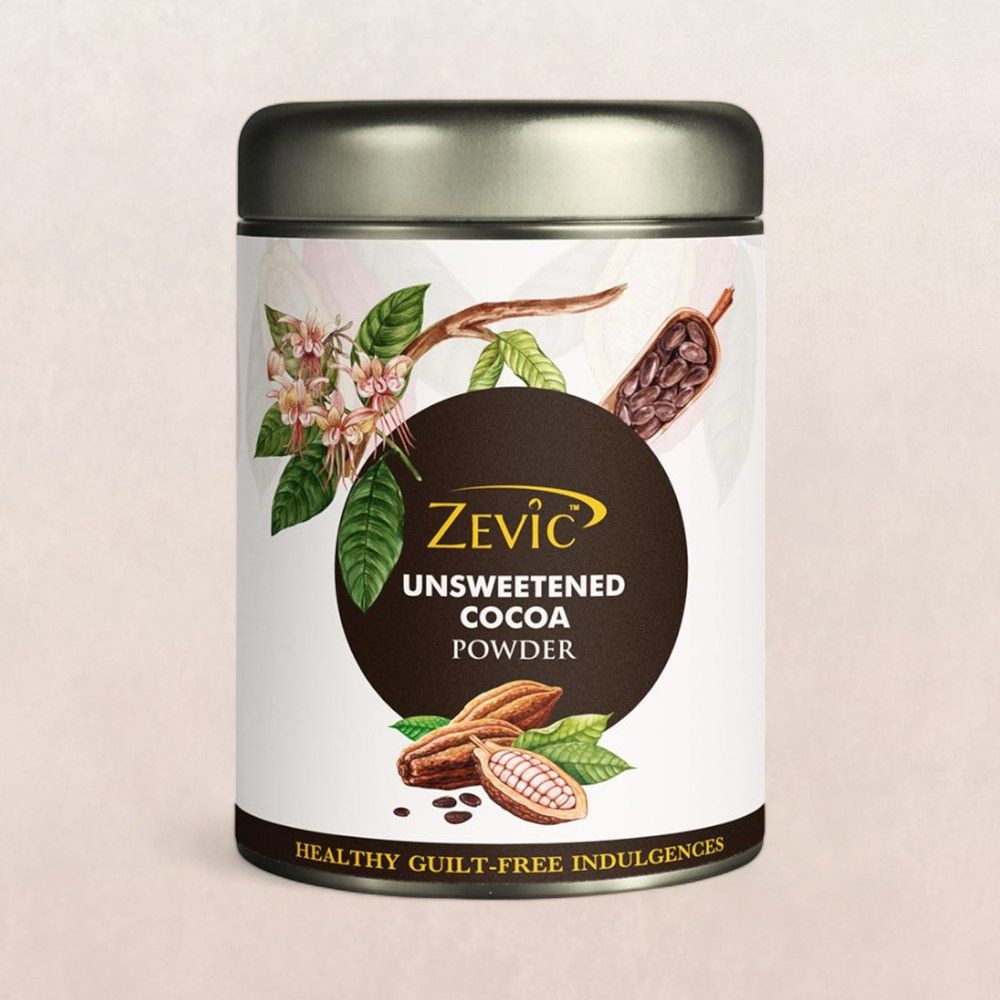 Zevic Unsweetened Cocoa Powder Sugar Free