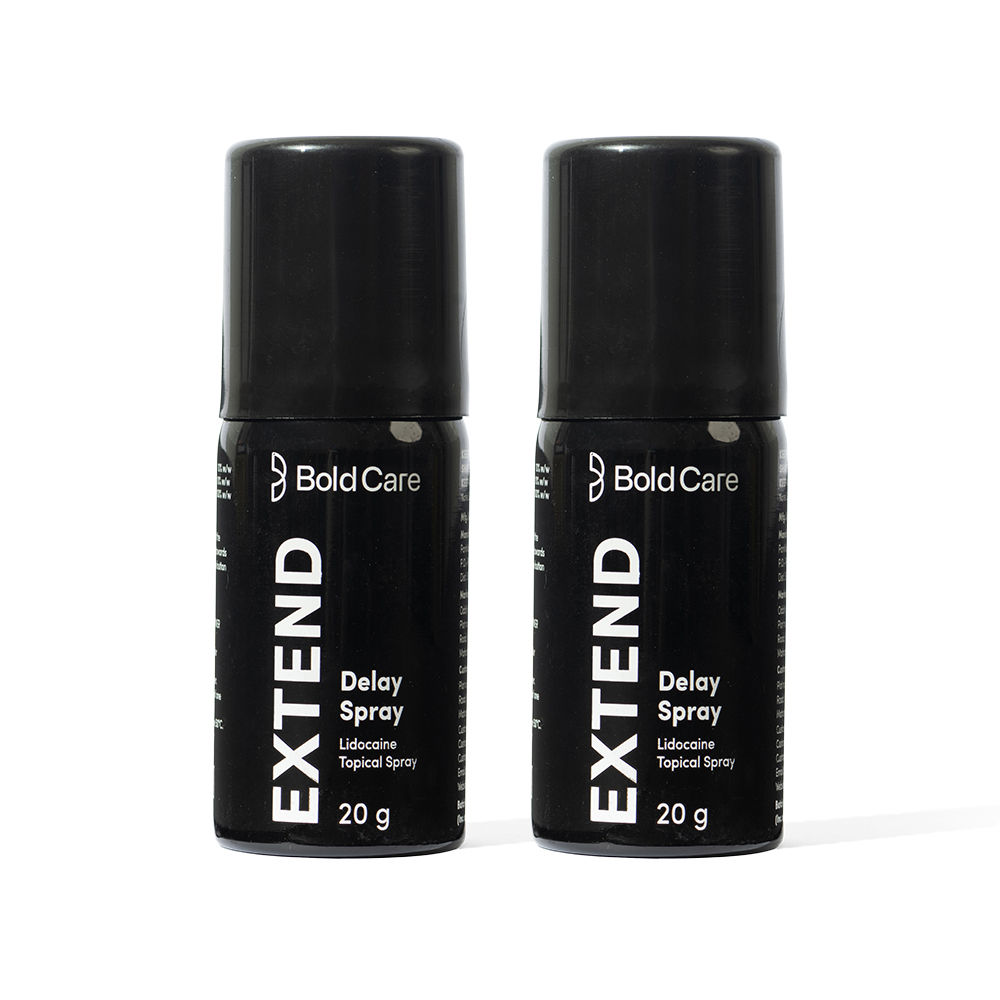 Bold Care Extend Delay Spray with Lidocaine 10% 20 g Combo