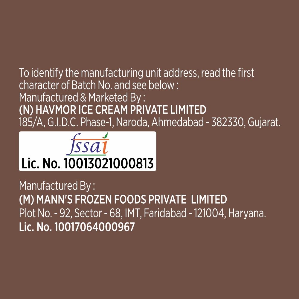 Havmor Dark Chocolate Ice Cream Cone 110 ml Combo