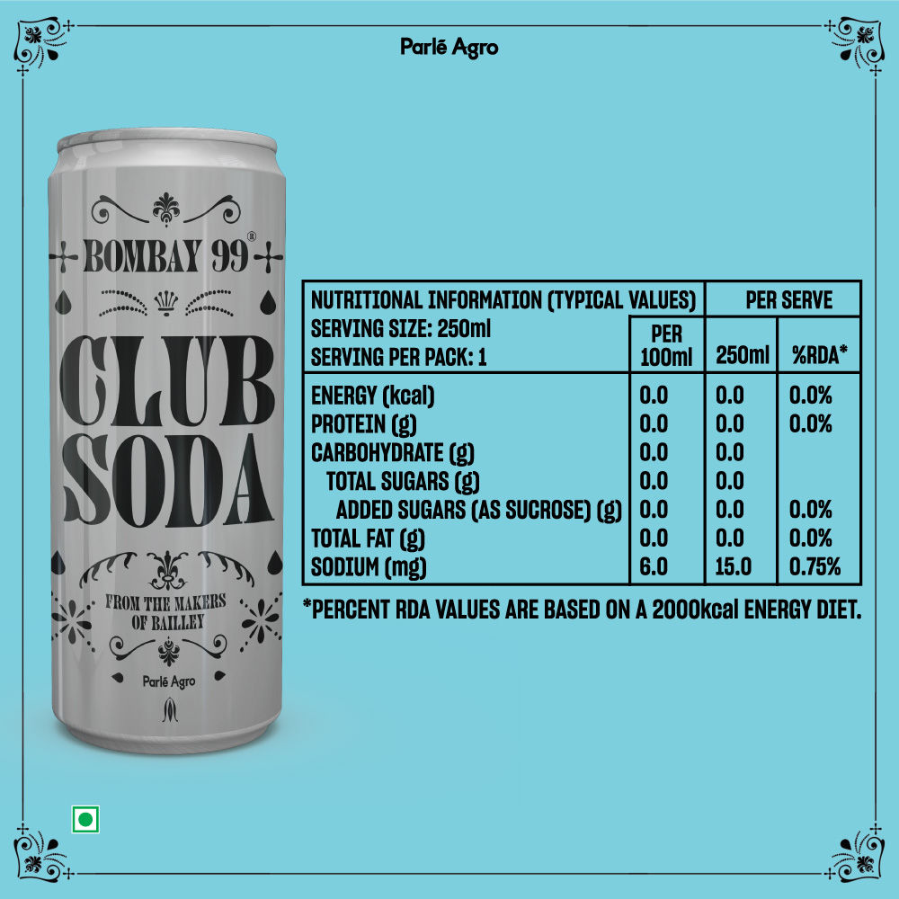 Bombay 99 Club Soda Can 250 ml Combo