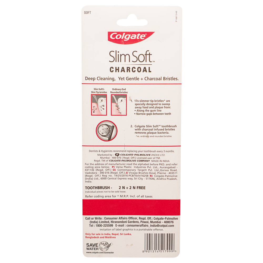 Colgate Slim Soft Charcoal Toothbrush