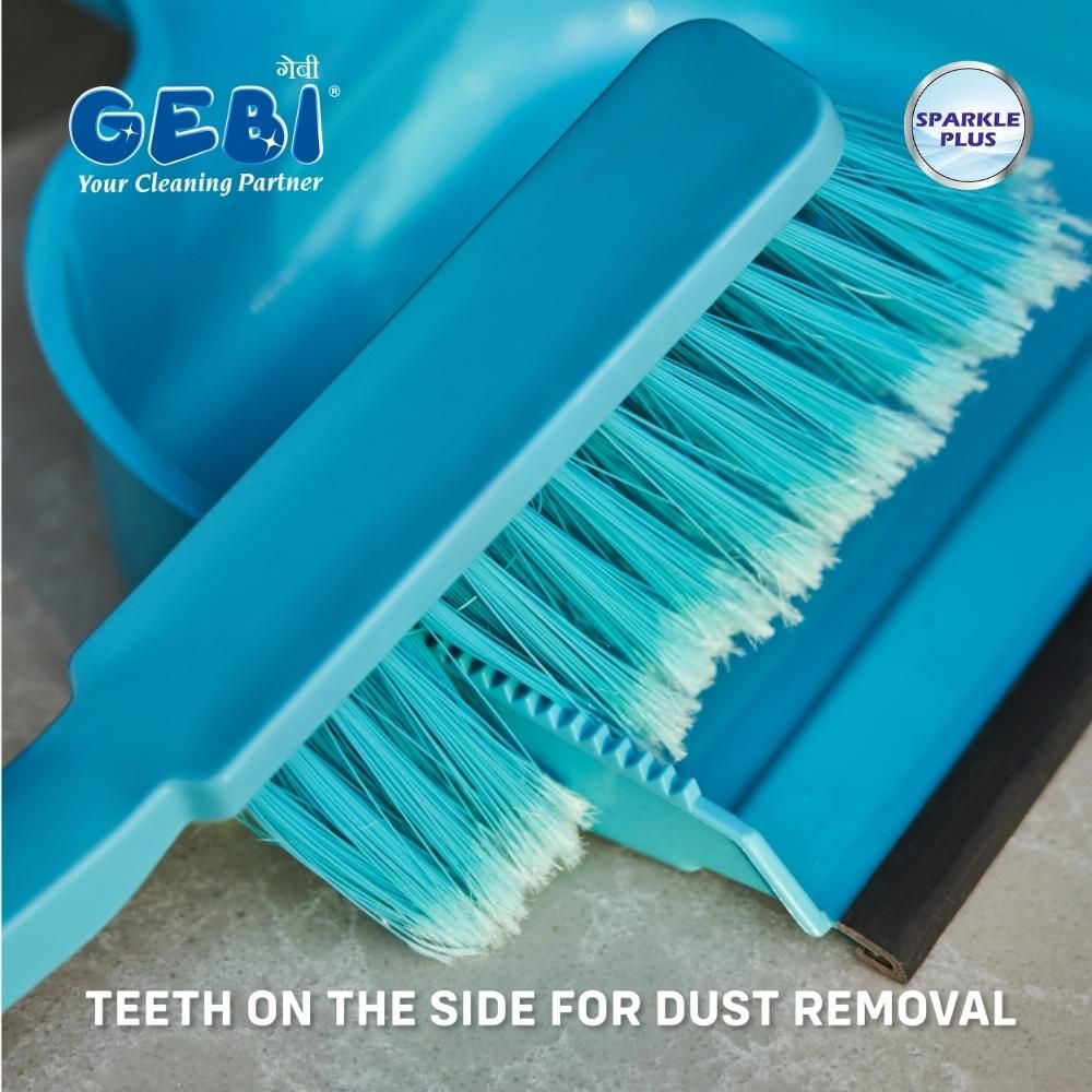 Gebi Sparkle Plus Super Clean Dustpan Set with Brush