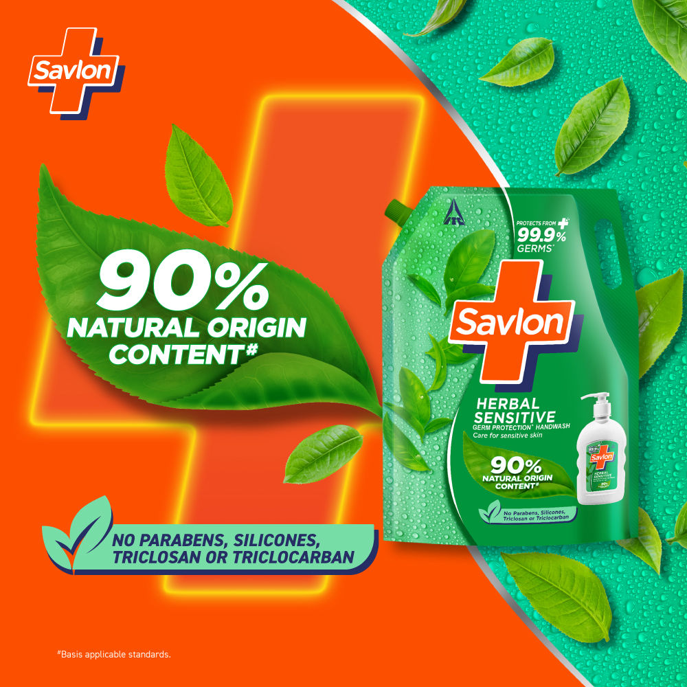 Savlon Handwash herbal Sensitive Pouch