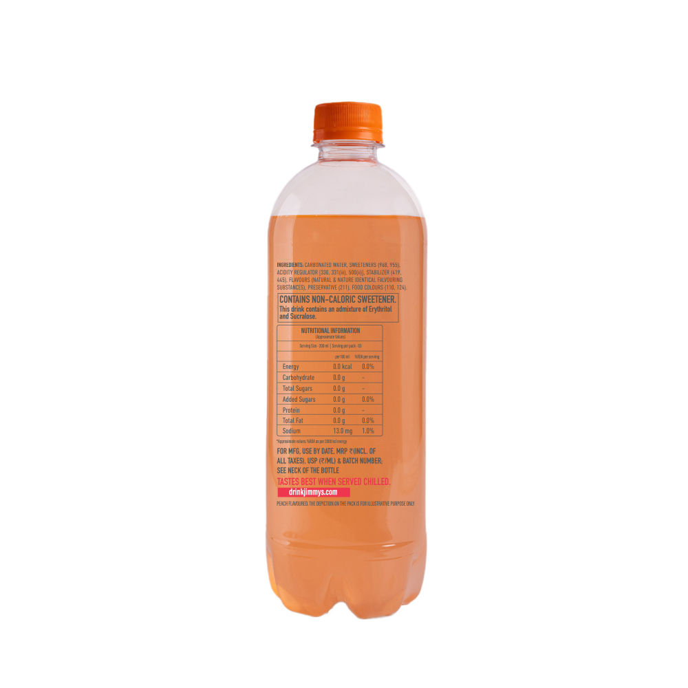 Jimmy's Cocktails Peach Sparkling Water