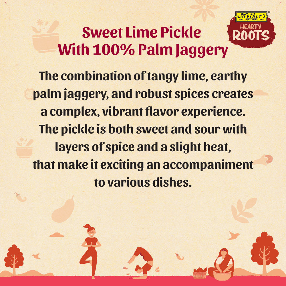 Mothers Recipe Hearty Roots Lime Pickle With 100% Palm Jaggery