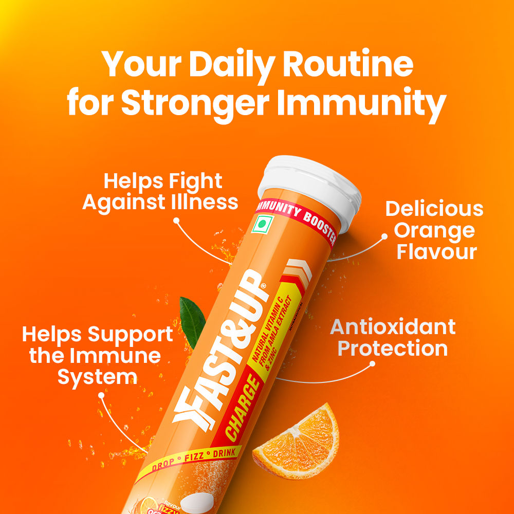 Fast&Up Charge Vitamin C Immunity Booster - Orange