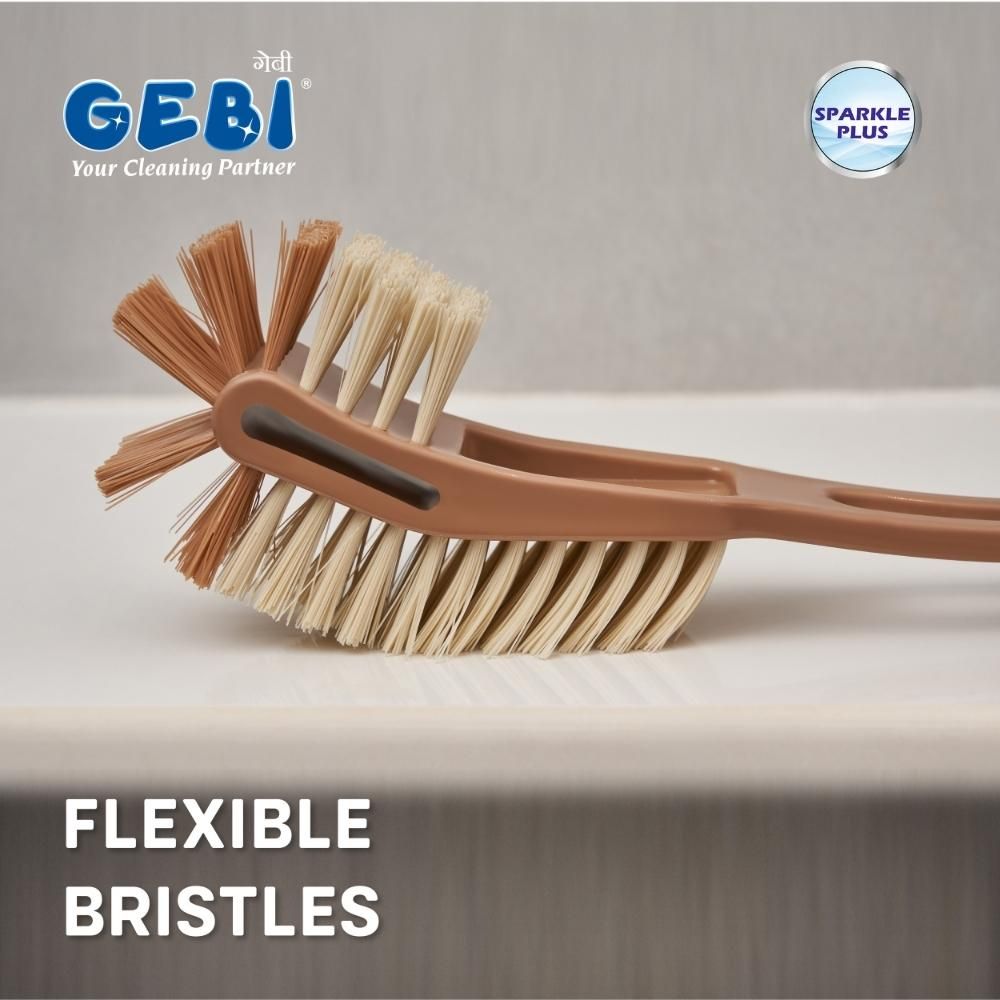 Gebi Sparkle Plus A Star Double Hockey Toilet Brush | Assorted) 1 pc Combo