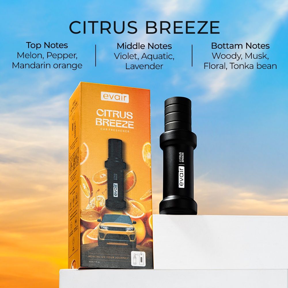 Evair Citrus Breeze Car Air Freshener Perfume Spray