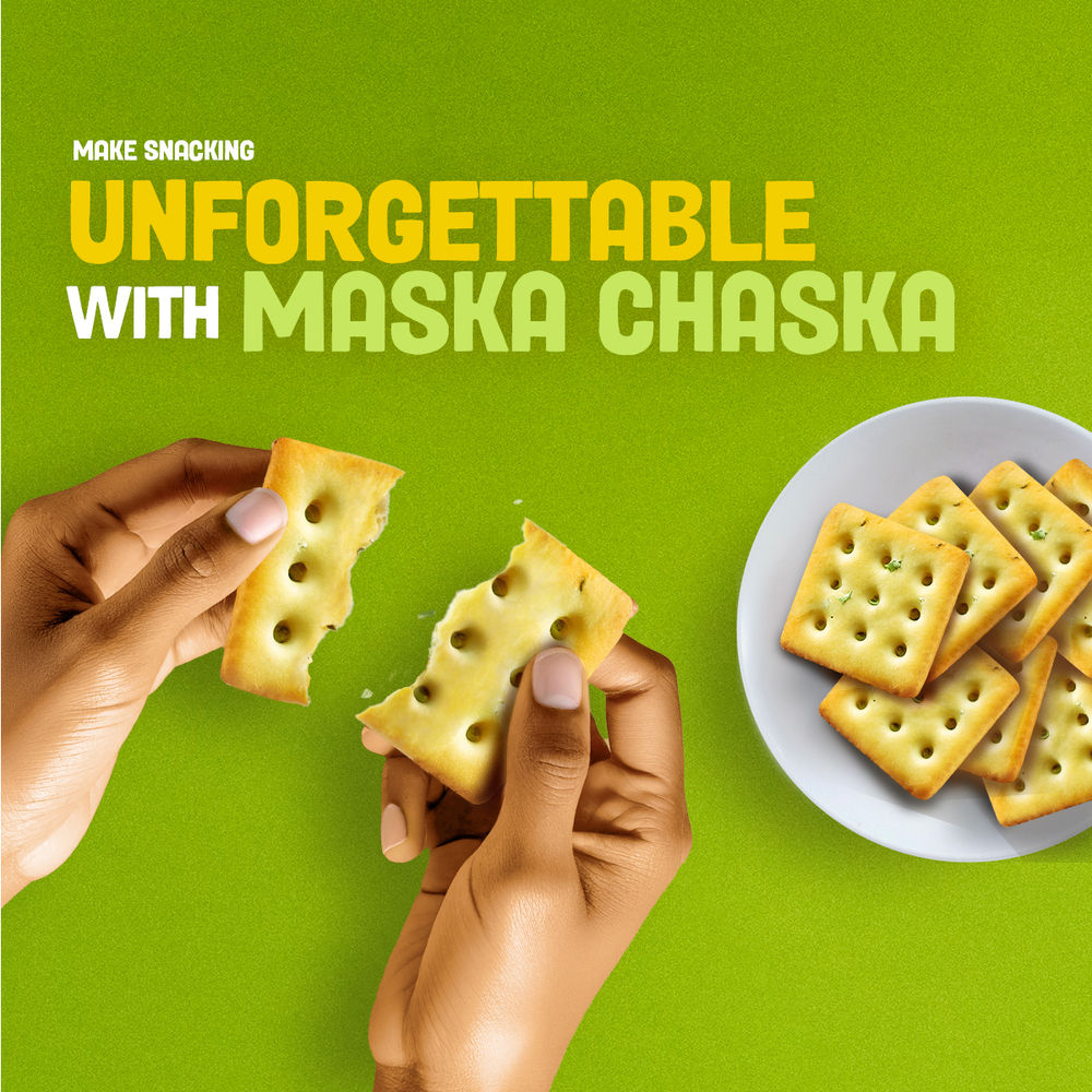 Britannia 50-50 Maska Chaska Biscuits Butter Flavoured Crackers | Trans Fat-free
