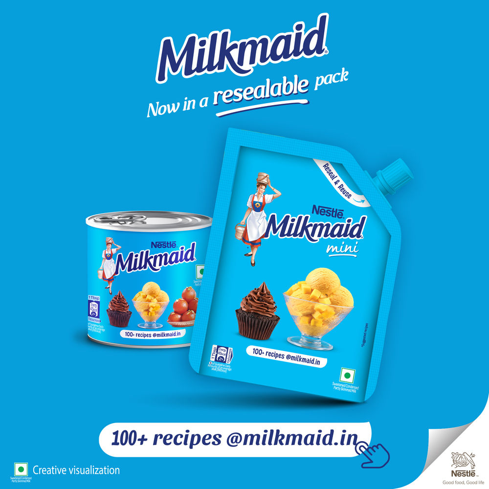 Nestle Milkmaid Mini Condensed Milk Easy Pour Pack 210 g Combo