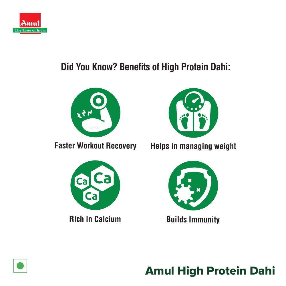 Amul High Protein Cup Dahi 400 g Combo