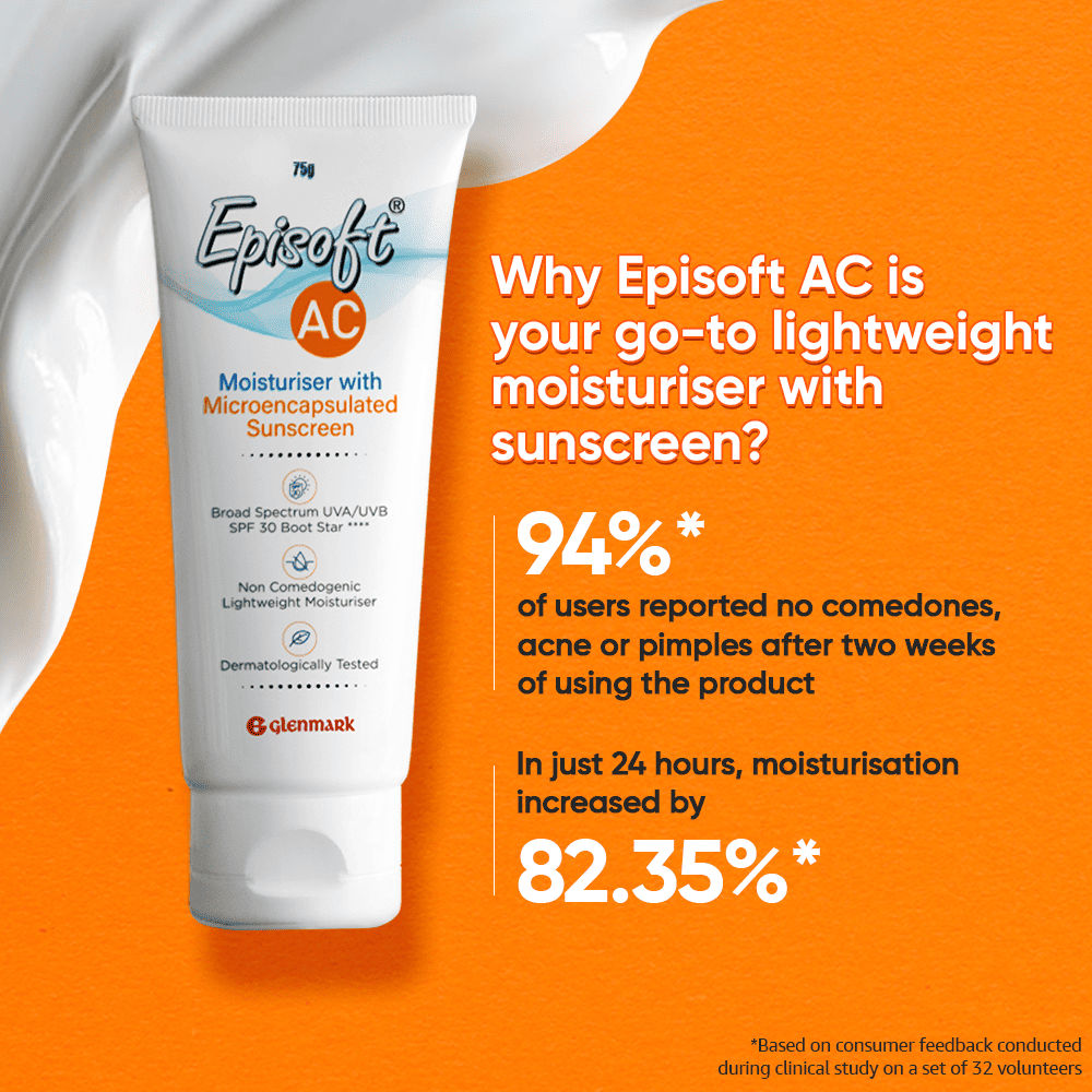 Glenmark Episoft Ac Moisturizer With Sunscreen SPF 30+