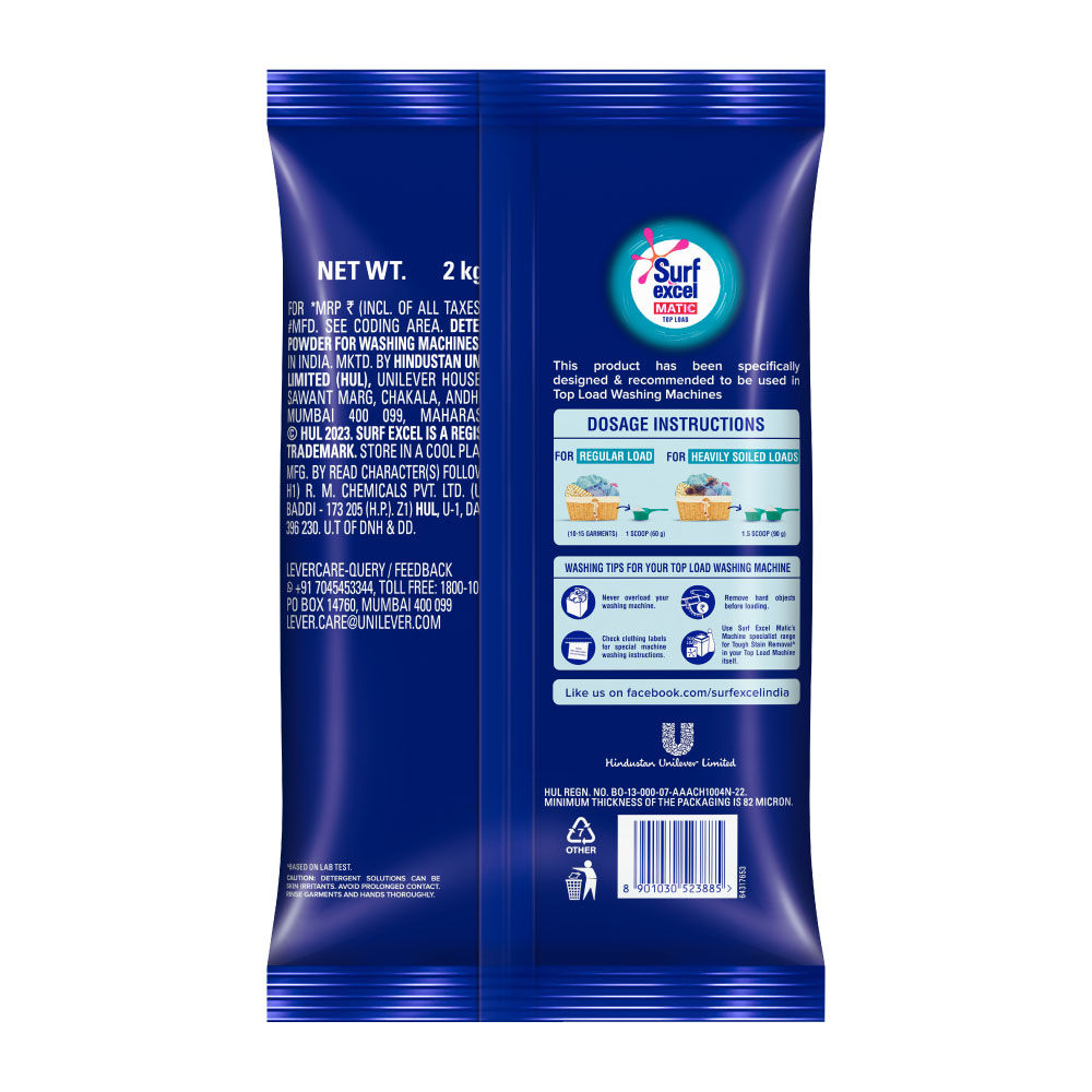 Surf Excel Matic Top Load Detergent Powder