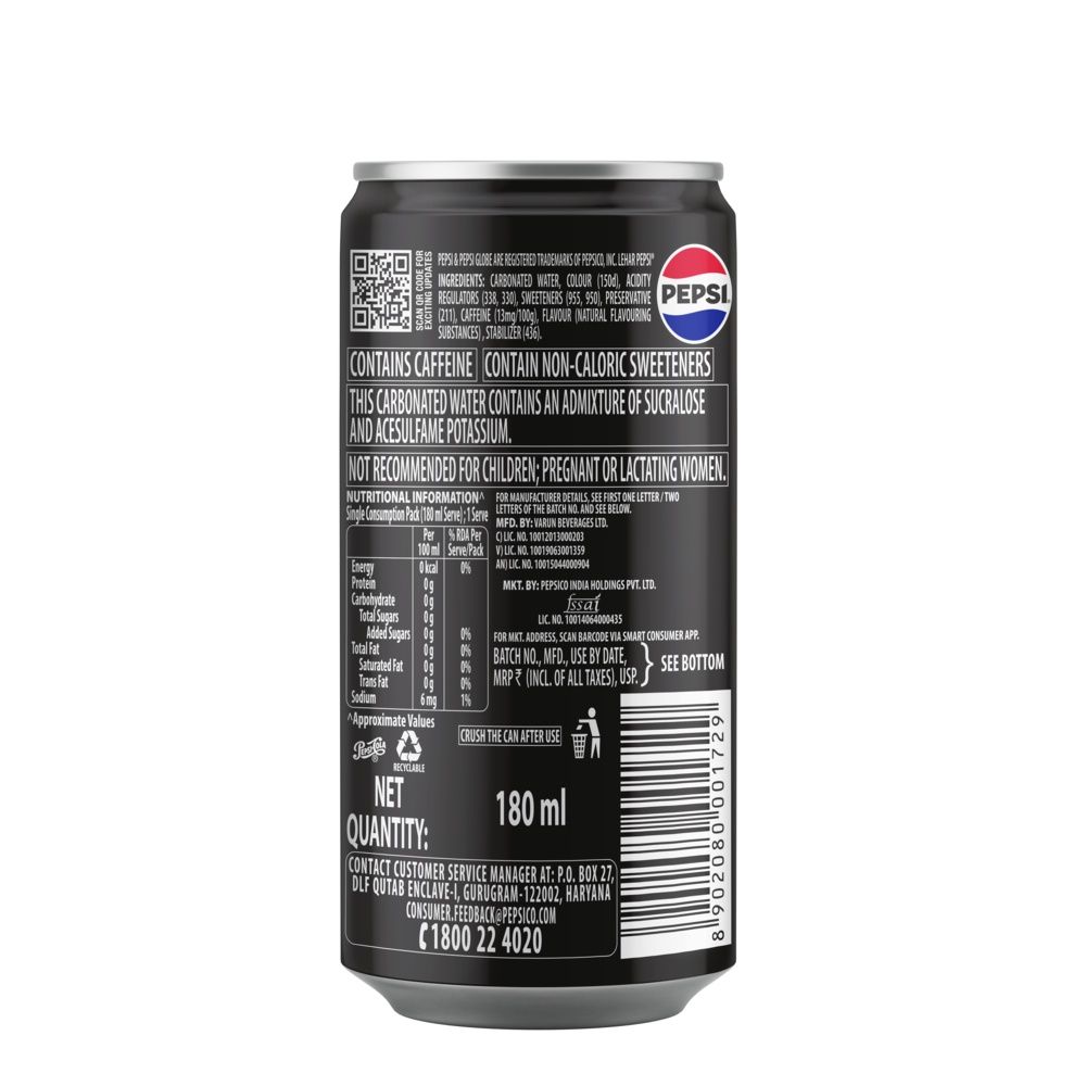Pepsi Cola Diet Soft Drink