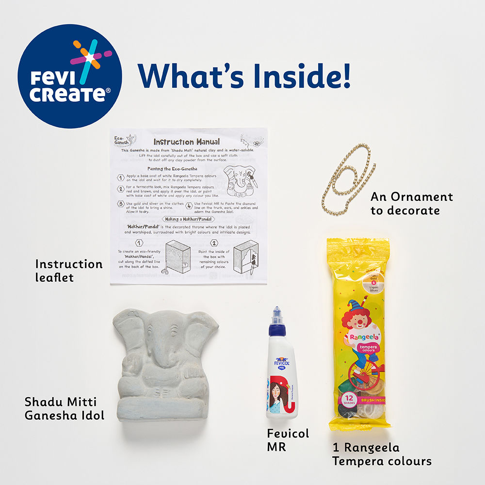 Pidilite Eco Friendly Ganesha Idol DIY Kit
