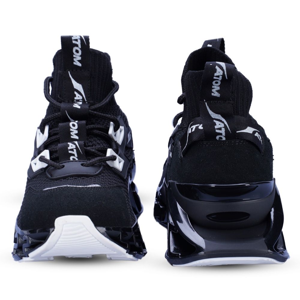Atom Men's Spring Edge Alpha 2 Black Sneakers | UK 10