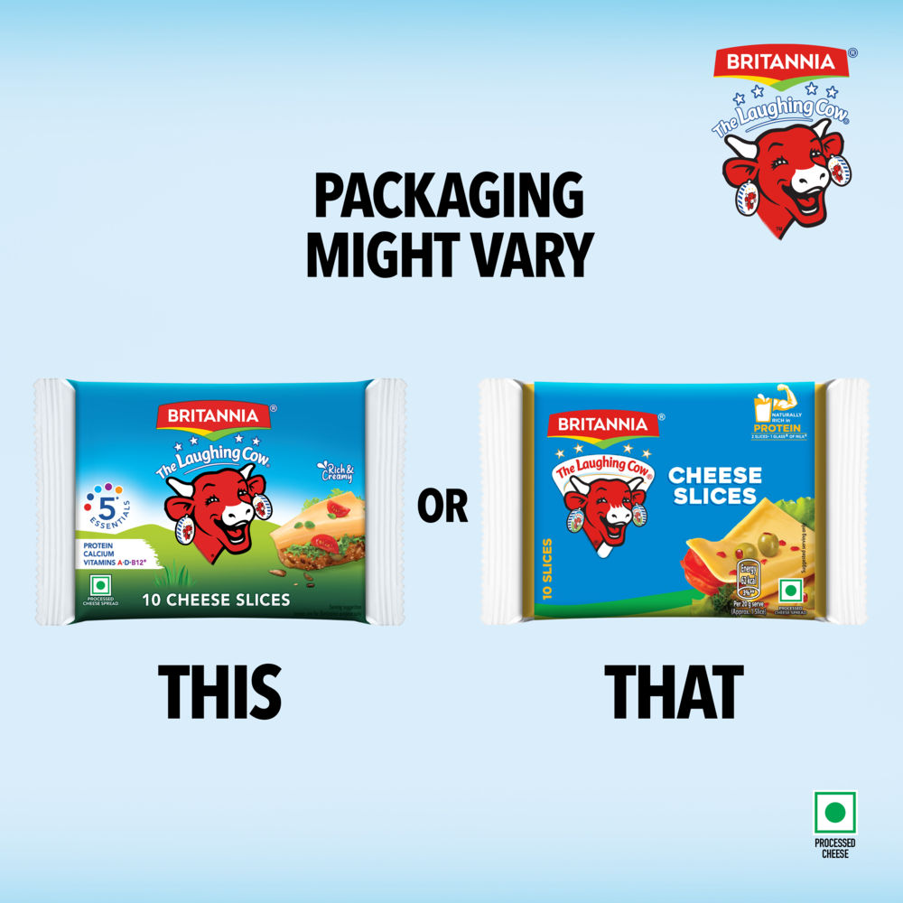 Britannia The Laughing Cow Cheese- Slices 180 g Combo