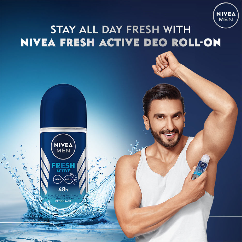 Nivea Fresh Active Underarm Roll On 72h Protection
