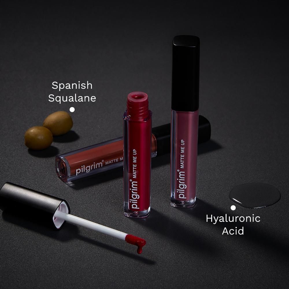 Pilgrim Matte Me Up! Liquid Lipstick - Wine Spill