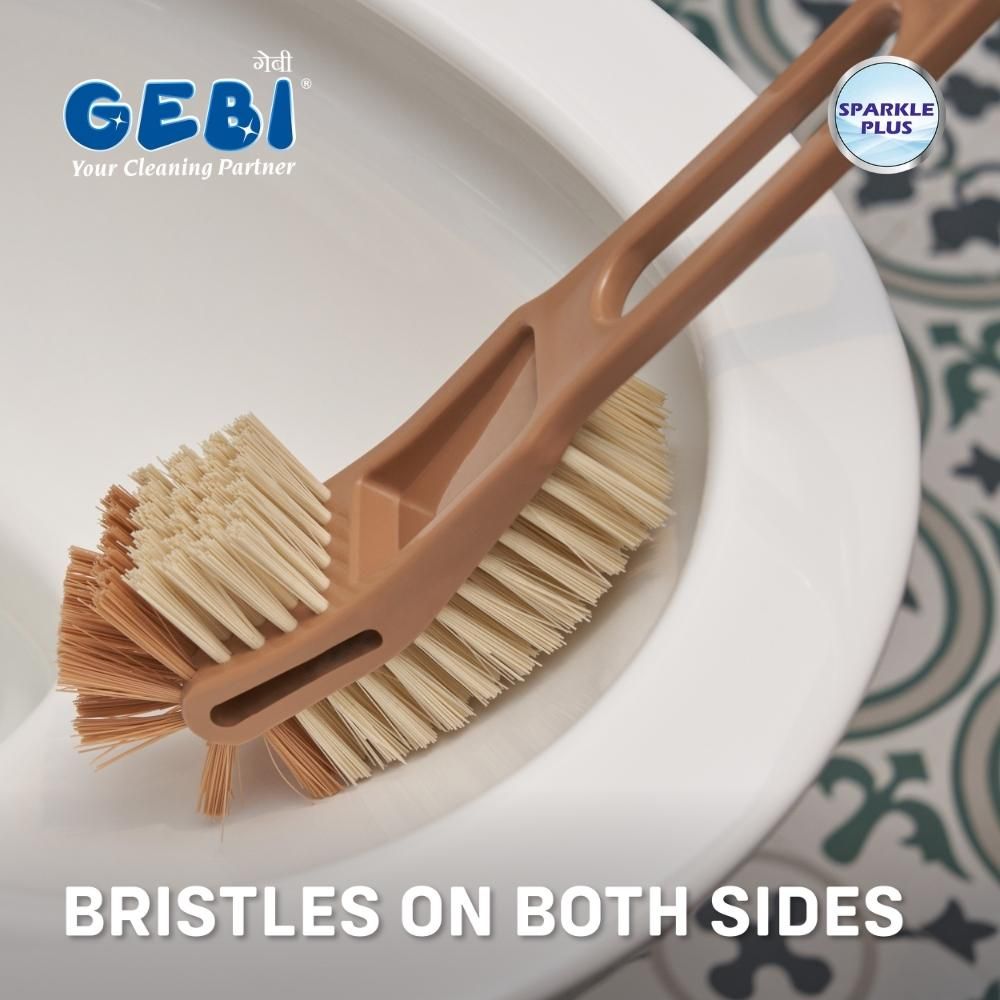 Gebi Sparkle Plus A Star Double Hockey Toilet Brush | Assorted) 1 pc Combo