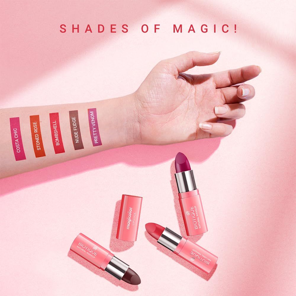 Biotique COL0173 Lipstick - Barely There | Smudge Proof