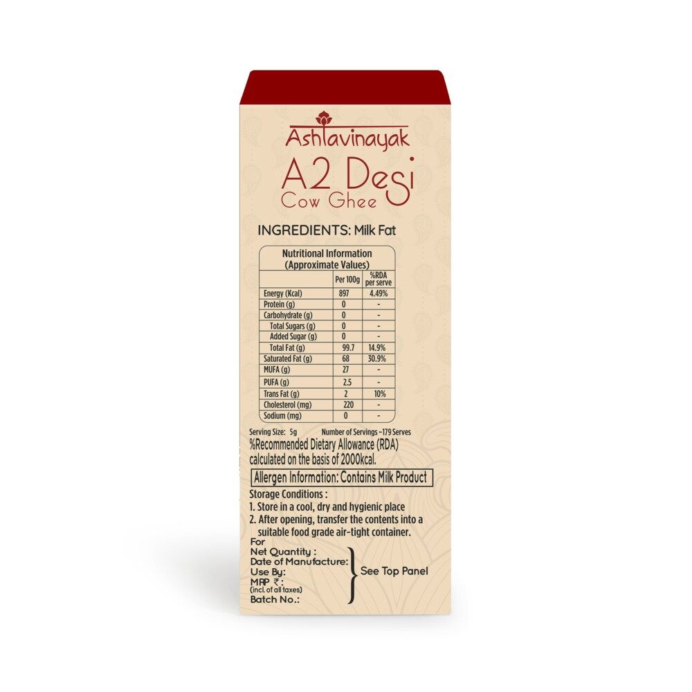 Ashtavinayak A2 Desi Cow Ghee