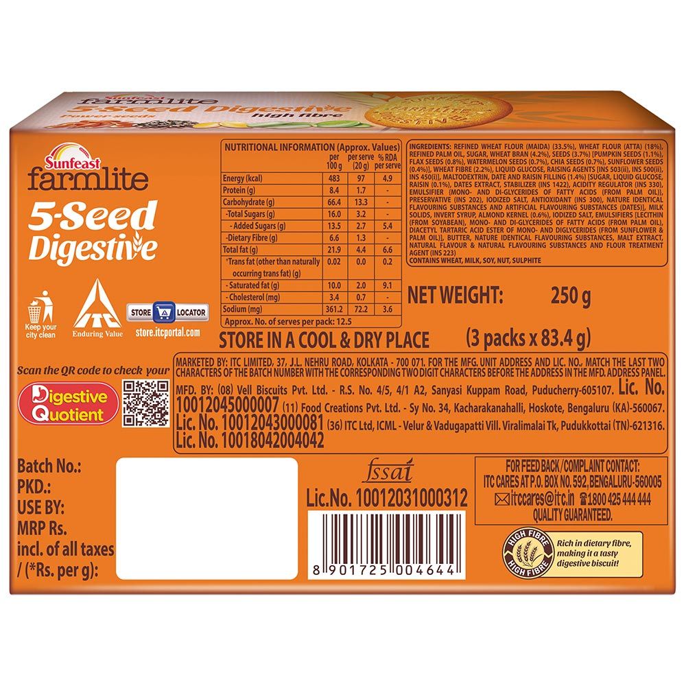 Sunfeast Farmlite 5 Seed Digestive