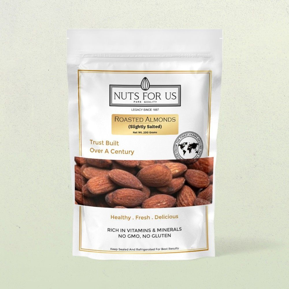 Nuts For Us Roasted Almonds (Slightly Salted) 