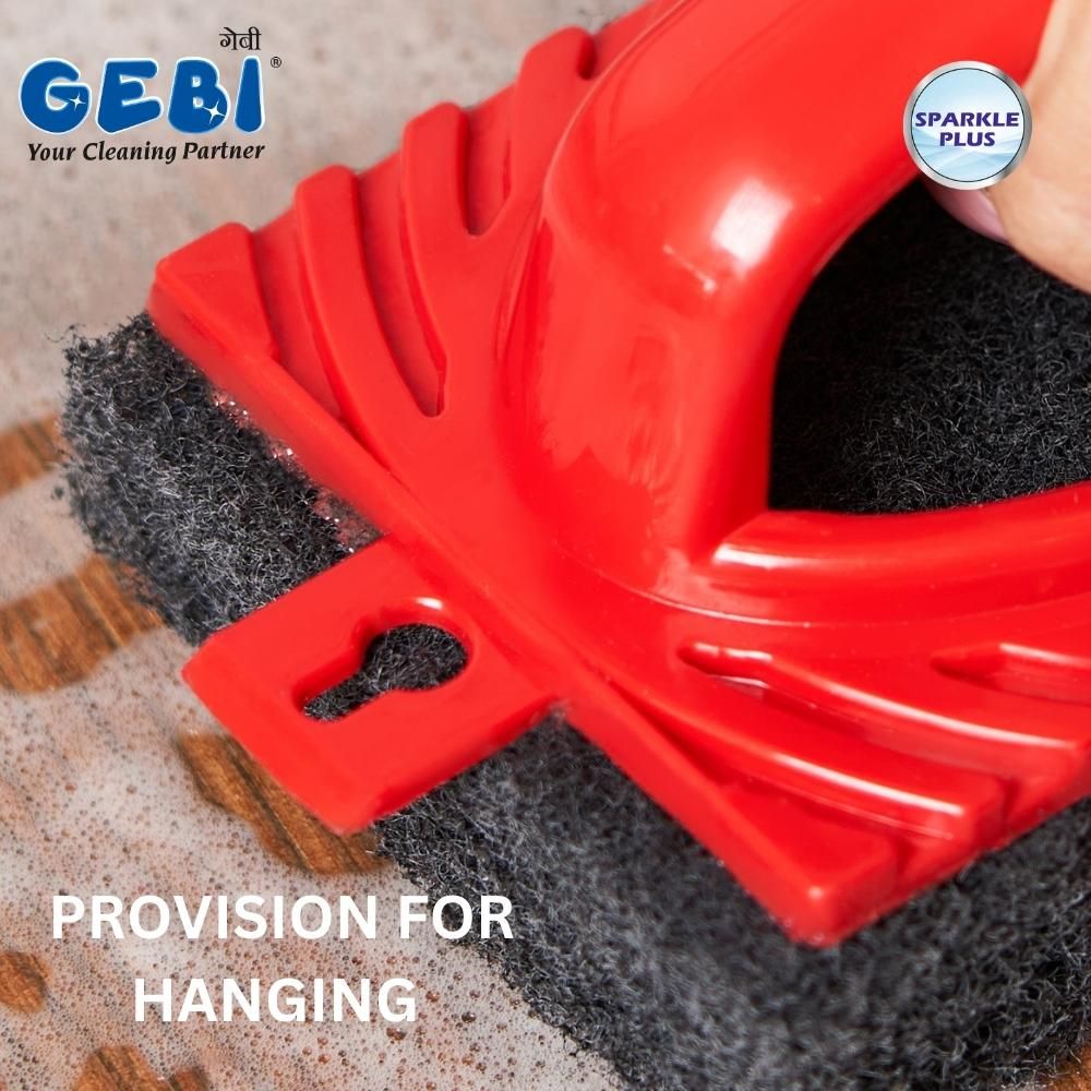 Gebi Sparkle Plus Commander Tough Scrubber Brush 1 pc Combo