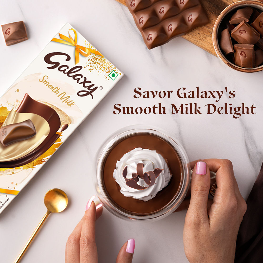 Galaxy Smooth Milk Chocolate Bar Loaded with the Goodness of Milk & Cocoa